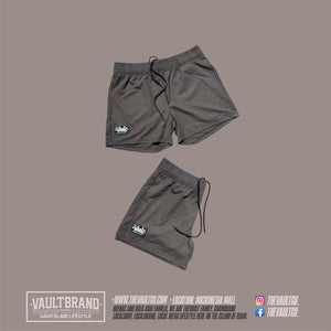 Women's Premium Waffle Shorts- Brown