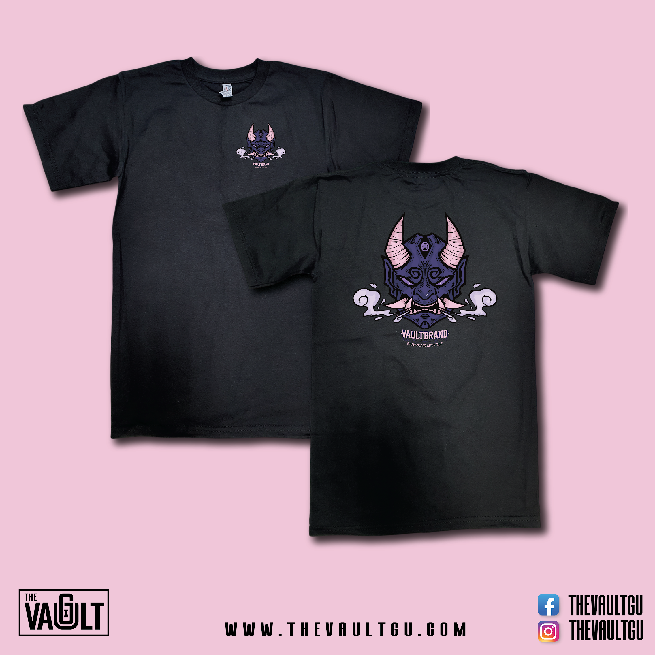 vaultroom nqrse DEVIL TEE CHARCOAL L size