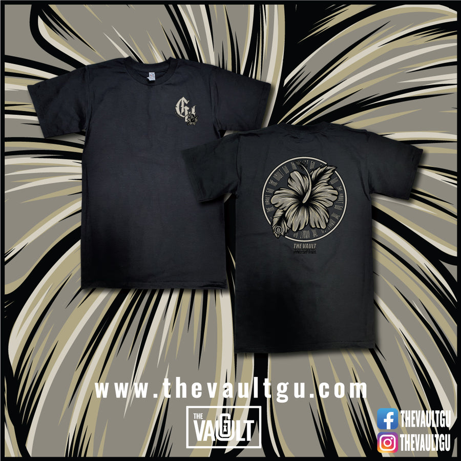 Cement Hibiscus Tee