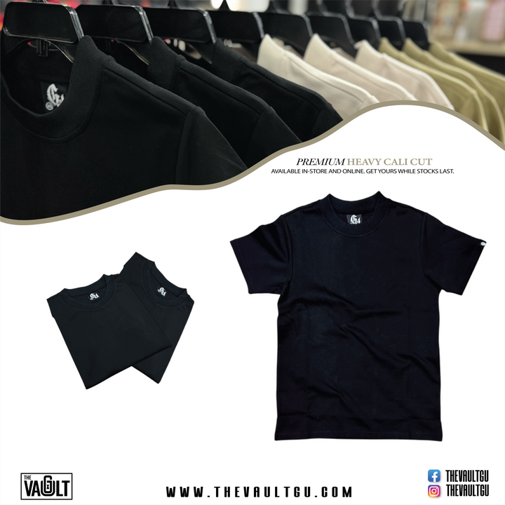 Premier Heavy Weight Cali Cut Tee (Black)