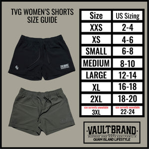 Women's Premium Waffle Shorts- Black