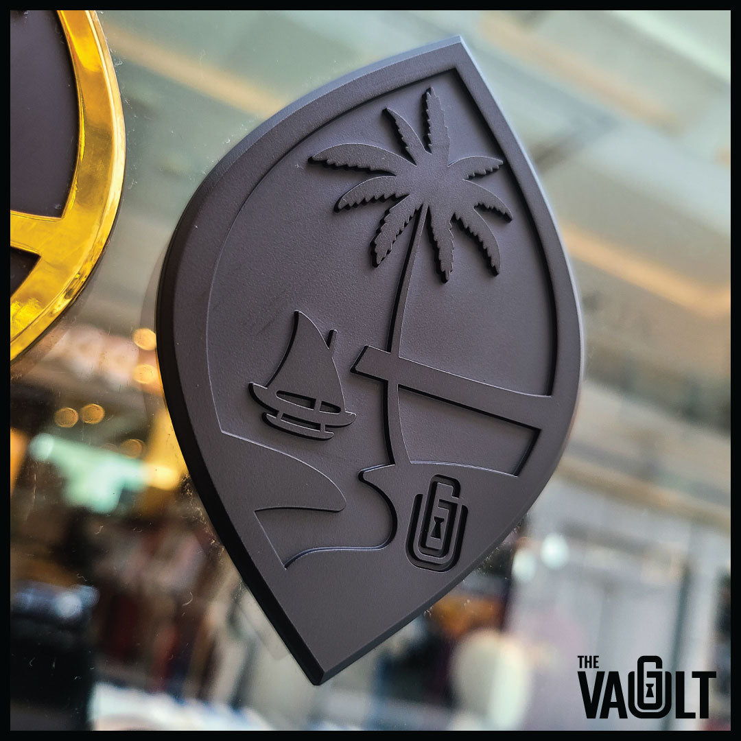 TVG Emblem Decal (Matte Black Guam Seal) – The Vault GU